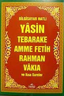 Bilgisayar Hatlı Yasin Tebareke Amme Fetih Rahman Vakia ve Kısa Aureler