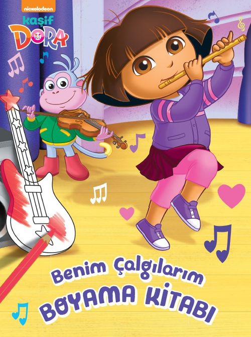Kaşif Dora Benim Çalgılarım Boyama Kitabı