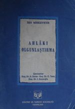 Ahlakı Olgunlaştırma (Kod: 4-F-19)
