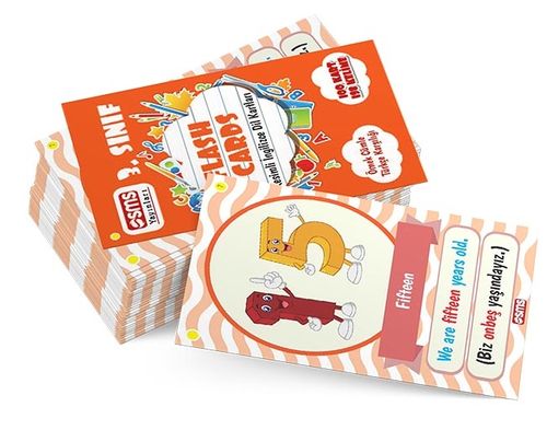 3. Sınıf Flash Cards Resimli İngilizce Dil Kartları
