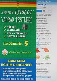 Adım Adım Işıklı Yaprak Testleri İlköğretim 5 & Türkçe - Matamatik - Fen ve Teknoloji - Sosyal Bilgiler