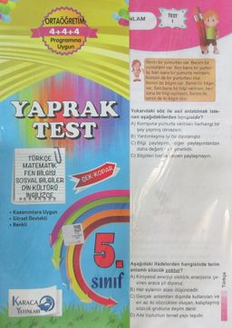 5. Sınıf Çek Kopar Yaprak Test
