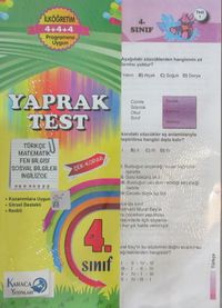 4. Sınıf Çek Kopar Yaprak Test