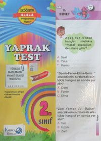 2. Sınıf Çek Kopar Yaprak Test