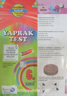 6. Sınıf Çek Kopar Yaprak Test