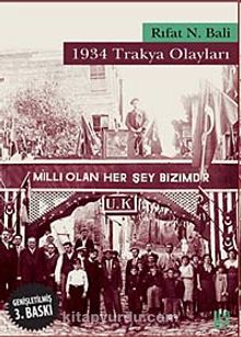 1934 Trakya Olayları - Rıfat N. Bali