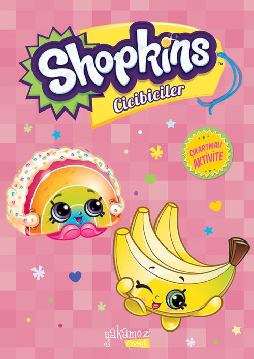 Çıkartmalı Shopkins Cicibiciler Aktivite (Pembe)