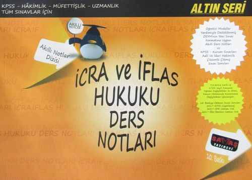 İcra ve İflas Hukuku Ders Notları