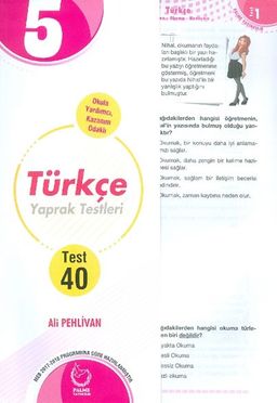 5. Sınıf Türkçe Yaprak Testleri