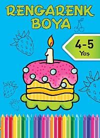 Rengarenk Boya -3 / 4-5 Yaş Mavi Kitap