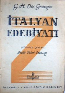 İtalyan Edebiyatı (Kos:4-F-37)
