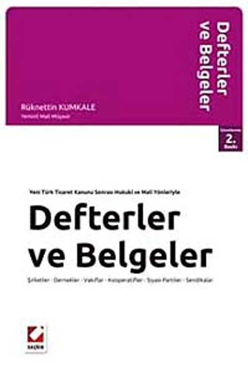 Defter ve Belgeler & Şirketler - Dernekler - Vakıflar - Kooperatifler Siyasi Partiler - Sendikalar