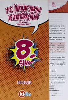 8.Sınıf İnkılap Tarihi ve Atatürkçülük Çek Kopart Yaprak Test