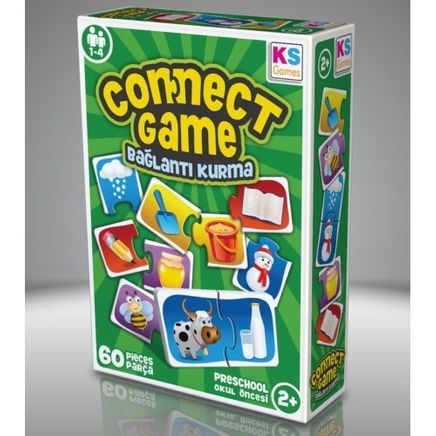 Connect Game Eşleştirme Oyunu Bağlantı Kurma 60 Parça Puzzle