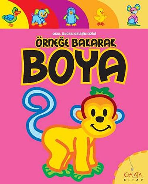 Örneğe Bakarak Boya - Hayvanlar 4 (Maymun)