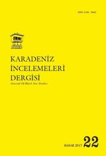 Karadeniz İncelemeleri Dergisi Sayı:22 Bahar 2016