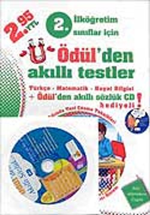 İlköğretim 2. Sınıf Ödül'den Akıllı Testler & Cd Hediyeli