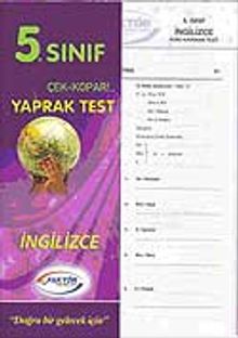 5. Sınıf İngilizce Yaprak Test