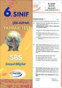 6. Sınıf Sosyal Bilgiler Yaprak Test