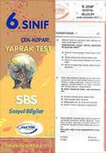 6. Sınıf Sosyal Bilgiler Yaprak Test