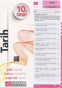 10. Sınıf Tarih Yaprak Testi