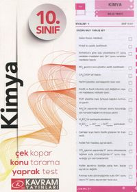 10. Sınıf Kimya Yaprak Testi