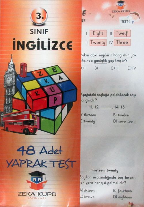 3. Sınıf İngilizce Yaprak Test (48 Adet)