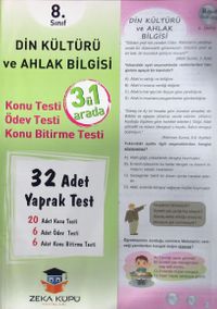 8. Sınıf Din Kültürü ve Ahlak Bilgisi Yaprak Test (32 Adet)