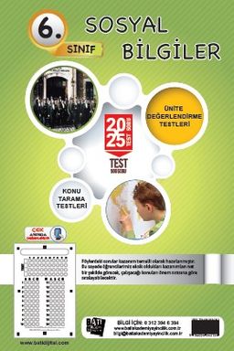 6. Sınıf Sosyal Bilgiler 20x25 Test Soru Föy Yapraktest