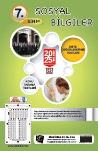 7. Sınıf Sosyal Bilgiler 20x25 Test Soru Föy Yapraktest