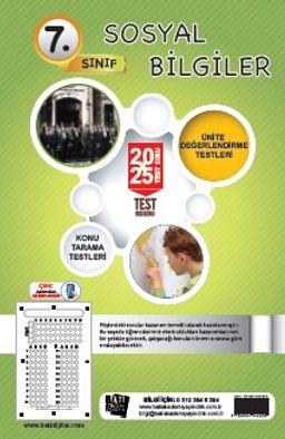 7. Sınıf Sosyal Bilgiler 20x25 Test Soru Föy Yapraktest