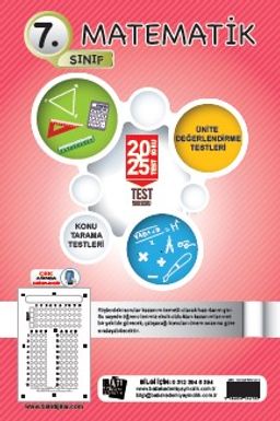 7. Sınıf Matematik  20x25 Test Soru Föy Yaprak Test