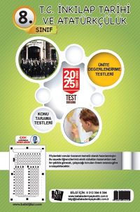 8. Sınıf T.C. İnkılap Tarihi ve Atatürkçülük 20x25 Test Soru Föy Yaprak Test