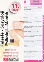 11. Sınıf Felsefe Sosyoloji Pisikoloji Mantık Yaprak Testi