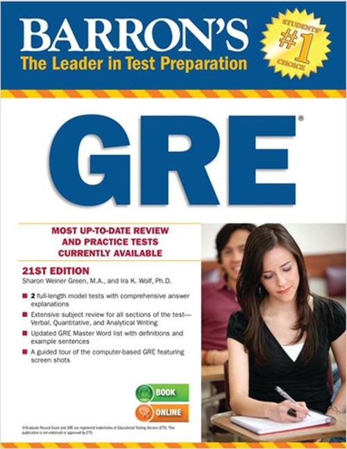 Barron's GRE 21st Edition BookOnline