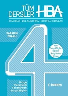 4. Sınıf Tüm Dersler Kazanım Odaklı Hepsi Bir Arada