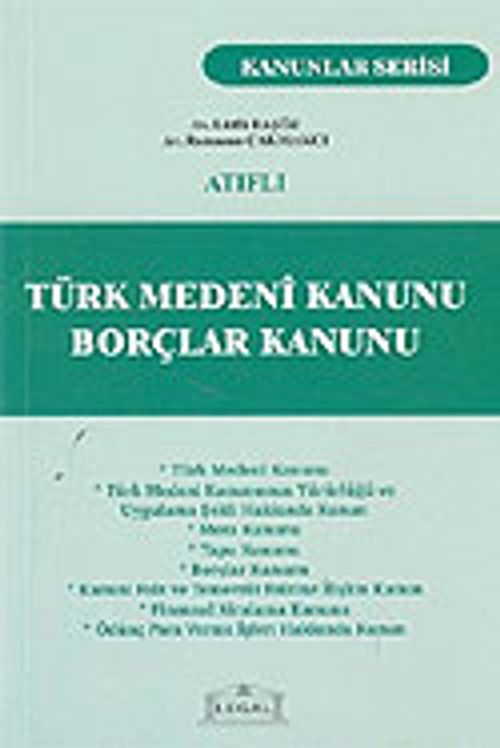 Türk Medeni Kanunu Borçlar Kanunu