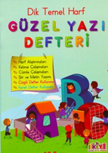 Güzel Yazı Defteri Dik Temel Harf