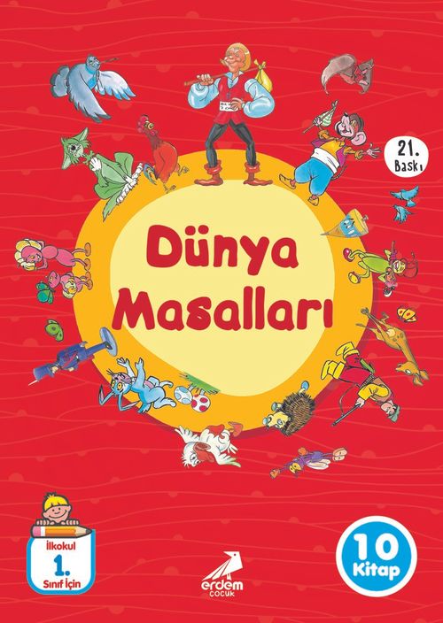 Dünya Masalları (Düz Yazılı) (10 Kitap) 