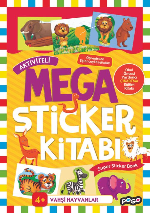 Aktiviteli Mega Sticker / Vahşi Hayvanlar