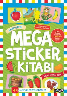 Aktiviteli Mega Sticker / Meyveler ve Sebzeler