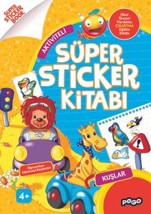 Aktiviteli Süper Sticker Kitabı / Kuşlar