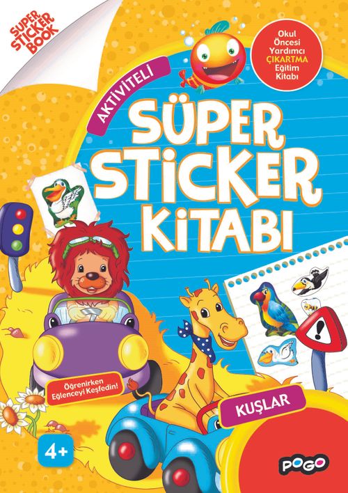 Aktiviteli Süper Sticker Kitabı / Kuşlar