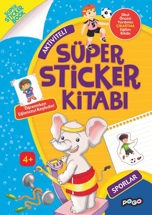 Aktiviteli Süper Sticker Kitabı / Sporlar