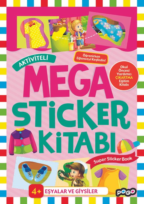 Aktiviteli Mega Sticker / Eşyalar ve Giysiler