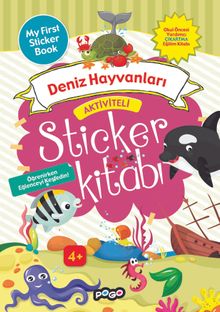 Aktiviteli Sticker Kitabı / Deniz Hayvanları