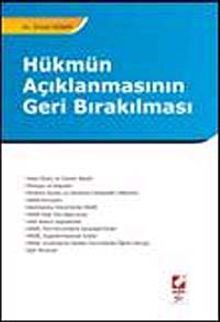 Hükmün Açıklanmasının Geri Bırakılması / Erhan Günay