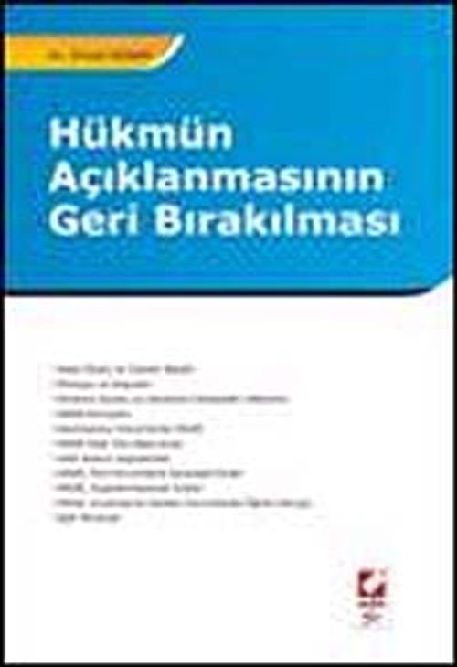 Hükmün Açıklanmasının Geri Bırakılması / Erhan Günay