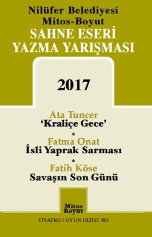 Sahne Eseri Yazma Yarışması 2017