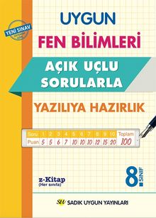 8. Sınıf Fen Bilimleri Açık Uçlu Sorularla Yazılıya  Hazırlık